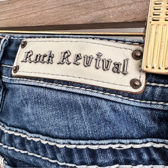 Rock Revival Iselin Cropped  Denim Capri Size 25 - Picture 6 of 13